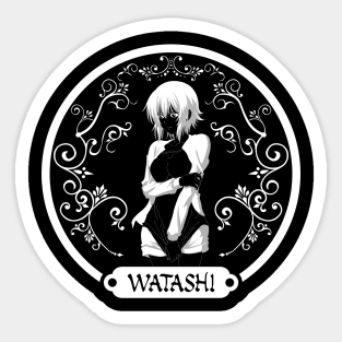 01 - WATASHI Sticker